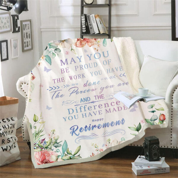 Retirement Gifts for Women Throw Blanket, Happy Retirement Gifts for Teachers Nurses Mom Grandma Friend, Gifts for Coworkers - Image 5