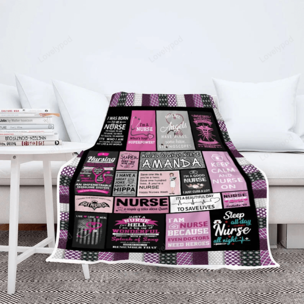 Customized Nurse Blanket, Blanket For Nurse Day, Gift For Nurse, Quilt For Health workers - Image 3