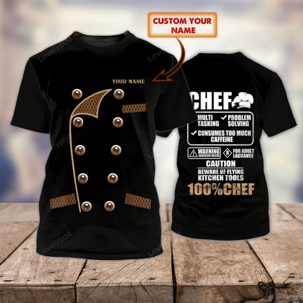 Personalized Chef Shirt, Chef Apparel, Chef Wear Cook Shirts, Chef Uniform