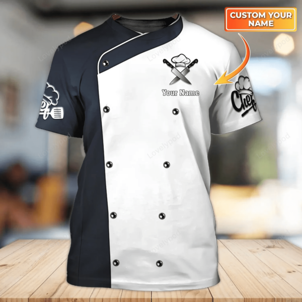 Personalized Chef 3D Shirt, Custom Cook T Shirts With Name, Gift For Master Chef - Image 4