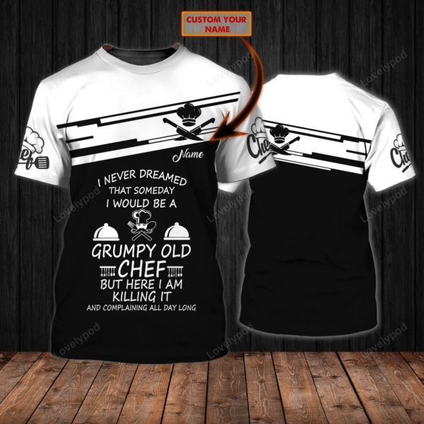 Personalized Chef Shirt, Chef Apparel, Chef Wear Cook Shirts, Chef Uniform - Image 3