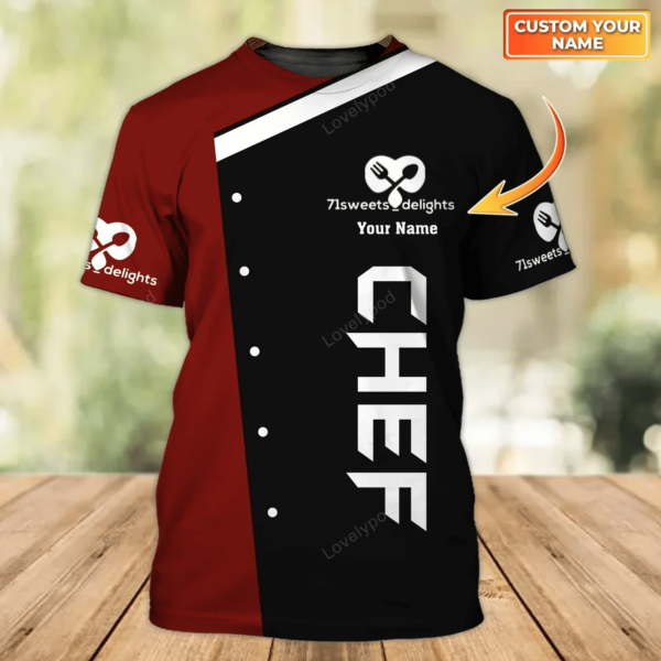 Personalized 3D Shirt For Master Chef, Chef T Shirt, Summer Gift For Chef