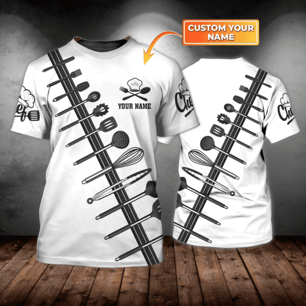 Customized 3D Tshirt For Master Chef, Cooking Lover 3D Full Print Shirt, Gift For master chef - Image 4