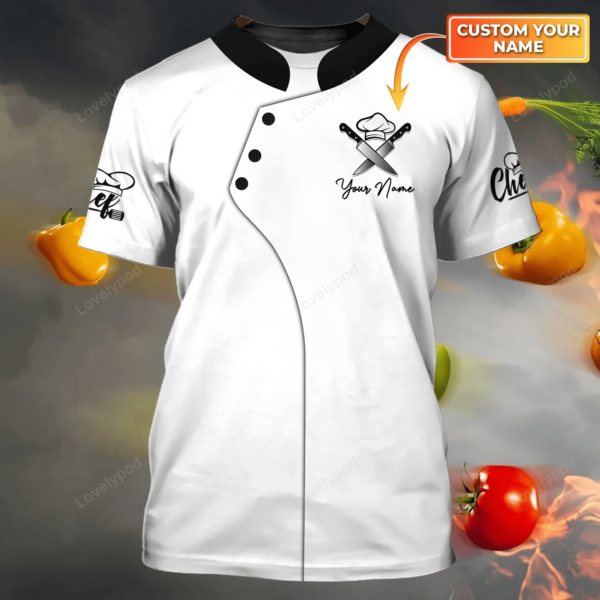 Personalized 3D Shirt For Master Chef, Chef T Shirt, Summer Gift For Chef - Image 5