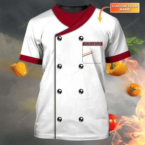 Personalized 3D Shirt For Master Chef, Chef T Shirt, Summer Gift For Chef - Image 6