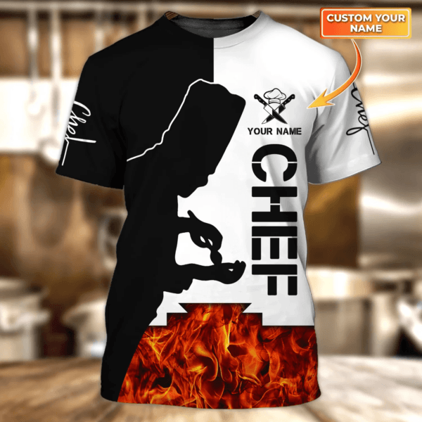 Customized 3D Tshirt For Master Chef, Cooking Lover 3D Full Print Shirt, Gift For master chef - Image 6