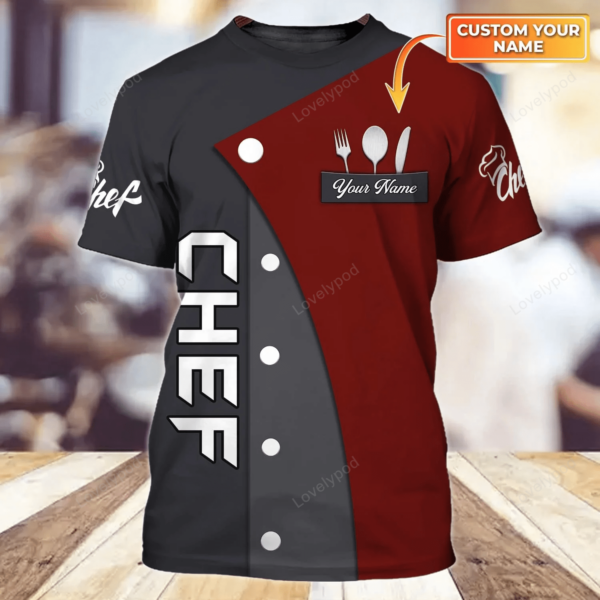 Gift for Chef, Master Chef 3D full printed, Chef 3D Shirt, Cook lovers gift