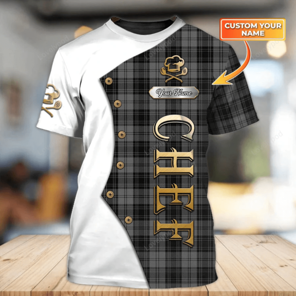 Chef Gift for Father, Cook, Chef 3D all over printed , Male Chef Shirt, Cooking Shirt, Mom Cooking Gift - Image 2