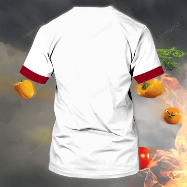 Chef T-Shirt For Men new, Personalized Name 3D T-shirt, Gift for chef - Image 2