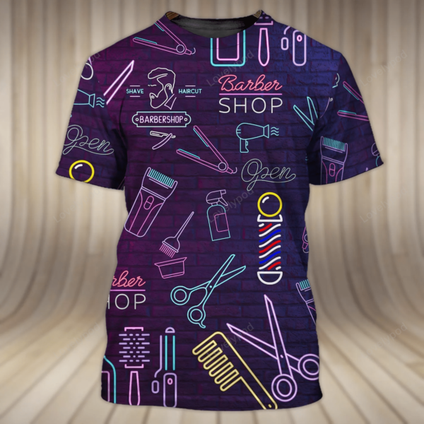 Personalized 3D All Over Print Barber Shirt, Present To A Professional Barber