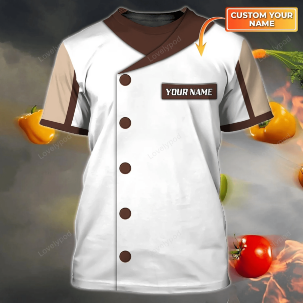 Personalized Master chef 3D printed Shirt, Cheft Shirt, Gift for chef lover