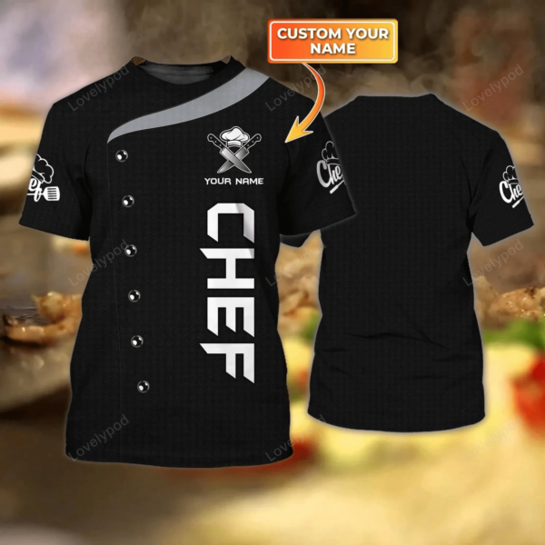 Personalized Master Chef 3D all over printed, Chef 3D Shirt, Gift for Chef, Cook lovers gift - Image 5