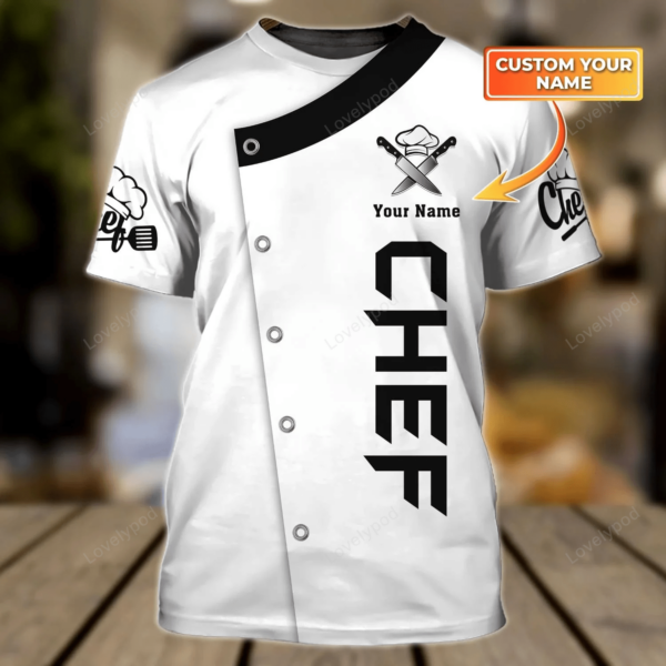 Personalized Master Chef 3D all over printed, Chef 3D Shirt, Gift for Chef, Cook lovers gift - Image 6