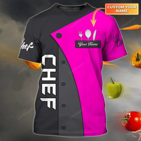 Gift for Chef, Master Chef 3D full printed, Chef 3D Shirt, Cook lovers gift - Image 4