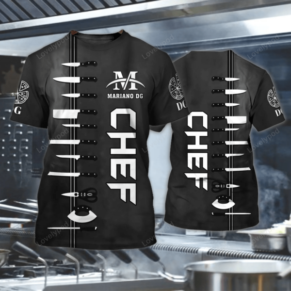 Chef 3D All over print, gift for Cooking Lover, Personalized Name 3D Cooking Shirt