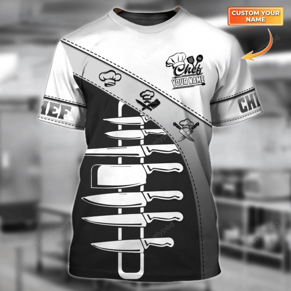 Chef life shirt, Chef 3D all over printed , Gift for Chef - Image 2