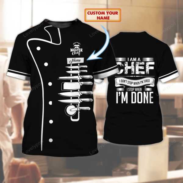 10 reasons to date a chef, Chef life shirt, Chef 3D all over printed , Gift for Chef - Image 5