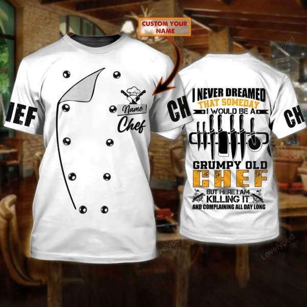 10 reasons to date a chef, Chef life shirt, Chef 3D all over printed , Gift for Chef - Image 6