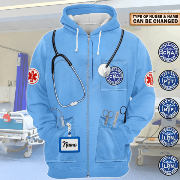 Personalized Shirt Nurse Uniform 3D All Over Print Shirts For Nurses, Gift for nurse - Image 3