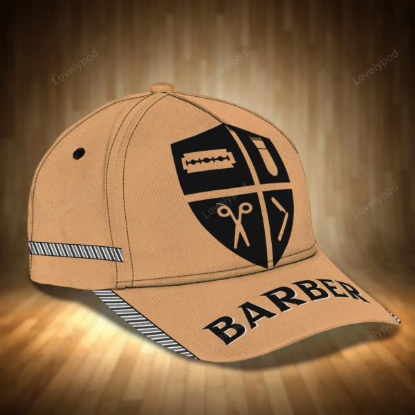 3D All Over Printed Barber Cap Hat, Baseball Cap Hat For Barber, Best Gift For A Barber Man, Women Barber Gift - Image 3