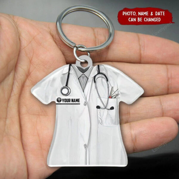 Personalized Nurse Keychain - Gift for nurse Acrylic keychain