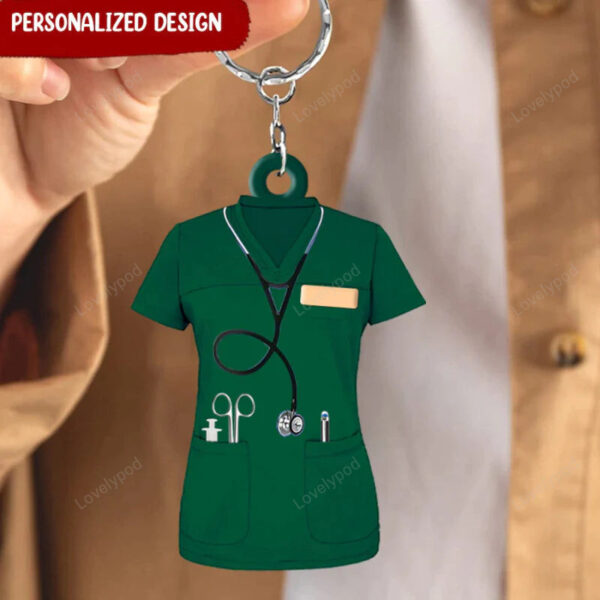 Personalized Nurse Keychain, Gift For Nurse, Keychain Nurse Gifts, Keychain Gifts for Nurses - Image 6