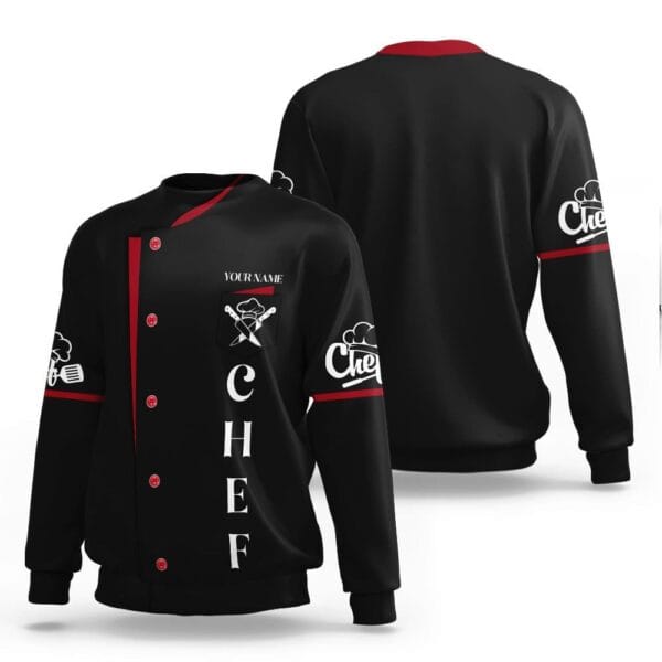 Chef Uniforms Chef Wear & Chef Clothing For Restaurants Custom Chef black Tshirt - Image 4