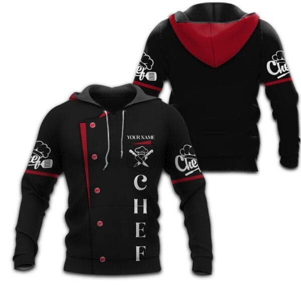 Chef Uniforms Chef Wear & Chef Clothing For Restaurants Custom Chef black Tshirt - Image 2