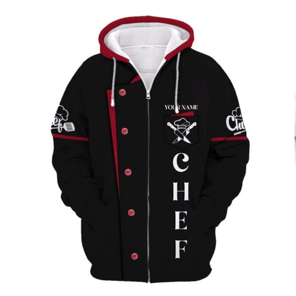 Chef Uniforms Chef Wear & Chef Clothing For Restaurants Custom Chef black Tshirt - Image 3