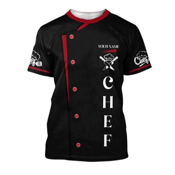 Chef Uniforms Chef Wear & Chef Clothing For Restaurants Custom Chef black Tshirt