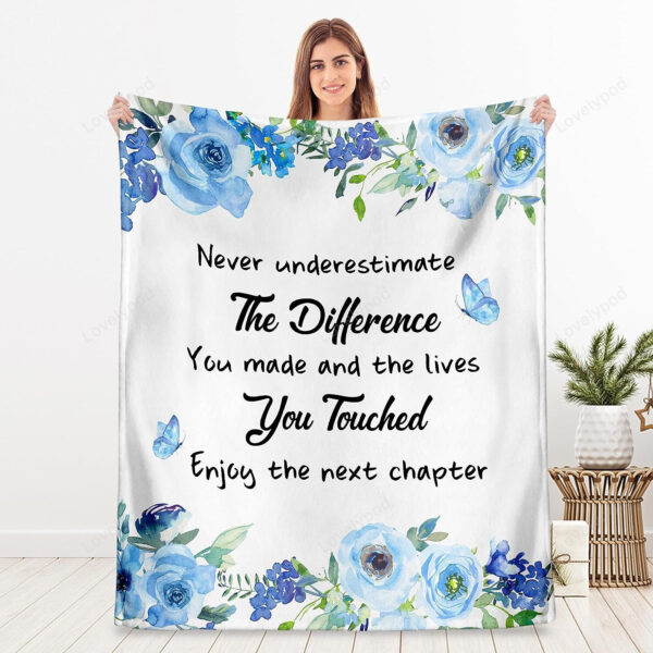 Retirement blanket for Women, Retired Gifts for Women, Happy Retirement Gifts for Teachers Nurses Mom Grandma Friend - Image 6