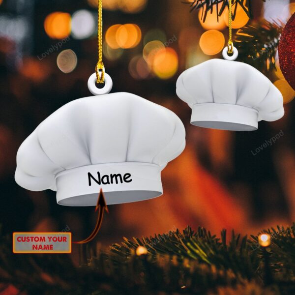 Personalized Chef Christmas Ornament, Chef Ornament, Christmas Gift for master Chef - Image 5