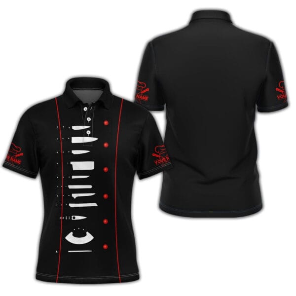 Custom Chef Personalized 3D Shirt, Chef Polo shirt, Chef Uniform, Gift For Chefs - Image 2