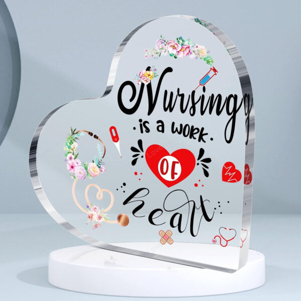 Nurse Appreciation Gifts for RN Nurses Graduation, Present for Nurse's Day Women Acrylic Nursing Week Keepsakes