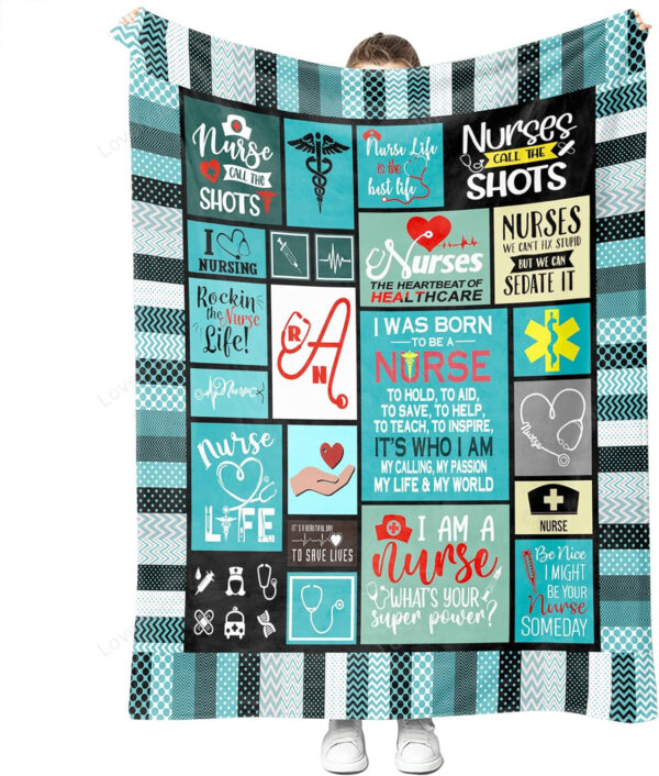 Nurse Gifts Throw Blanket for Nurses RN Gifts, Thank You Present for Nurse - Image 2