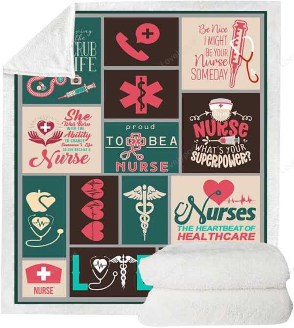 Nurse Blanket, Nurse Gifts for Women, Gifts for Nurses, School Nurse Gifts, Nurse Graduation Gifts - Image 6