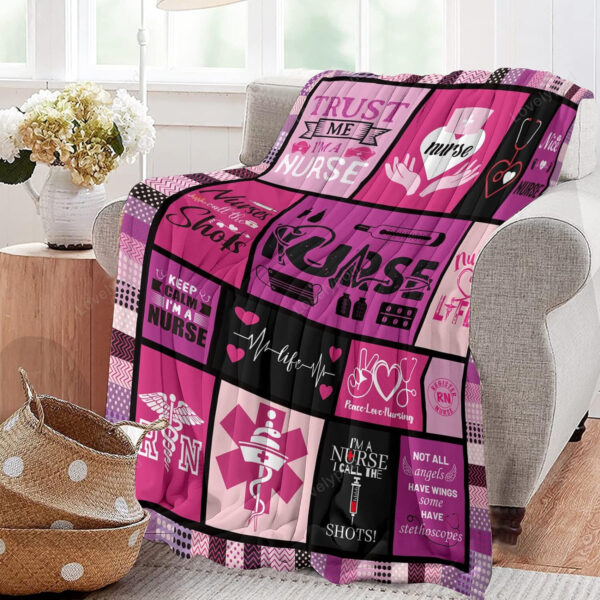 Nurses Blanket Week Gifts, Nurse Appreciation, Nurse Practitioner Gifts for Women, Nurse Blanket 50''X60'' - Image 2