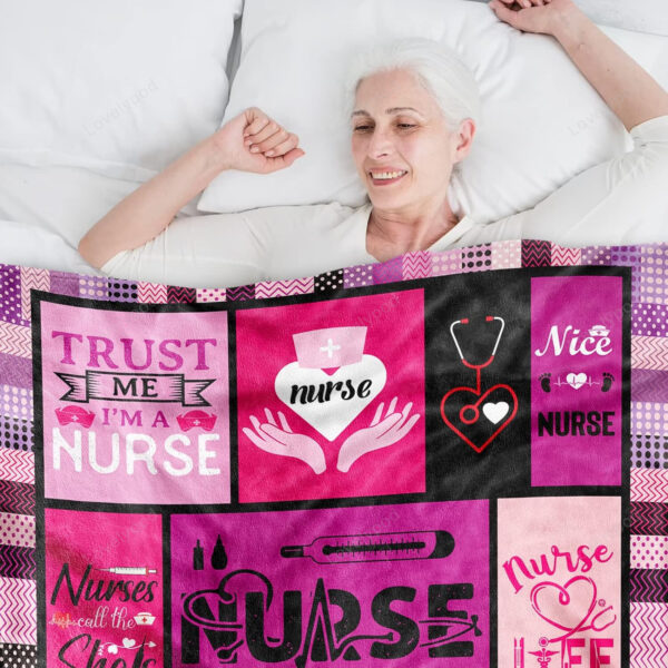 Nurses Blanket Week Gifts, Nurse Appreciation, Nurse Practitioner Gifts for Women, Nurse Blanket 50''X60'' - Image 5