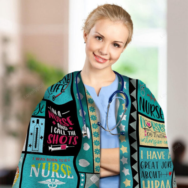 Nurse Blanket 60"X50", Nurse Appreciation Gifts, Nurse Graduation Presents for Women - Image 6