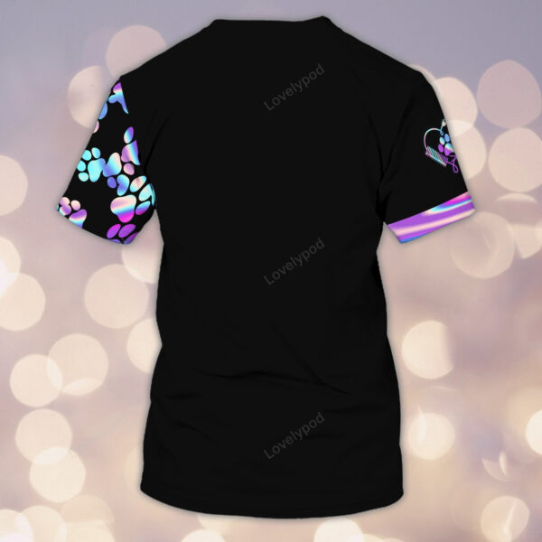 Groomer Not Just A Job, It's Love Pet Groomer Uniform Holographic For Salon Pet Personalized Name 3D Tshirt - Image 2