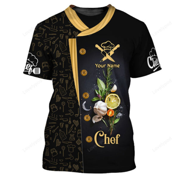 Personalized Name Shirt for Chef, Chef Hoodie, Chef Clothing