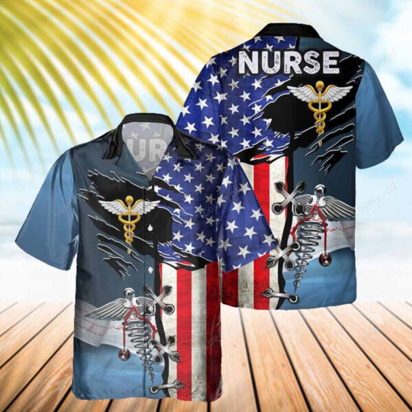 Proud Nurse Hawaiian Shirt for Men, Proud Nurse shirts, Gift for Nurse