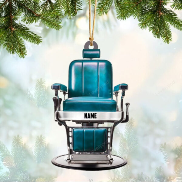 Personalized Barber Chair Christmas Ornament - 2024 New Release, Christmas tree decoration - Image 7