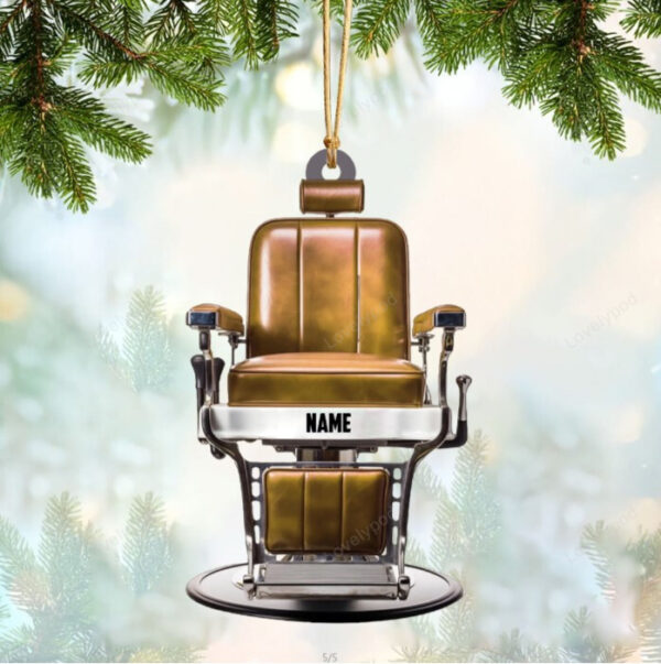 Personalized Barber Chair Christmas Ornament - 2024 New Release, Christmas tree decoration - Image 8